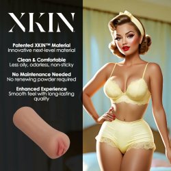 XKIN Pinup Dolls Slumber Party Slut Bettie Small Masturbator Flesh