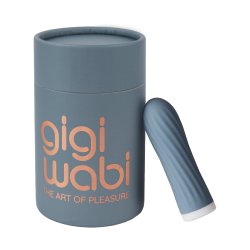 GIGIWABI Nº1 Bullet Vibrator mit gewellter Textur Blau