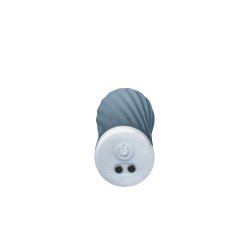 GIGIWABI Nº1 Bullet Vibrator mit gewellter Textur Blau