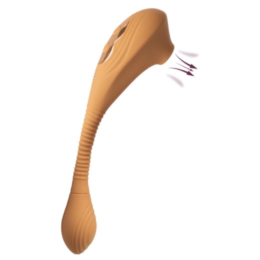 GIGIWABI Nº10 Dual-Stimulator mit Saugfunktion & Vibration Orange