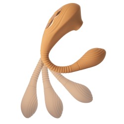 GIGIWABI Nº10 Dual-Stimulator mit Saugfunktion & Vibration Orange