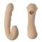 GIGIWABI Nº12 Rotierender Vibrator mit Klitoris-Zungenstimulator Beige