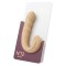 GIGIWABI Nº12 Rotierender Vibrator mit Klitoris-Zungenstimulator Beige
