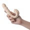 GIGIWABI Nº12 Rotierender Vibrator mit Klitoris-Zungenstimulator Beige