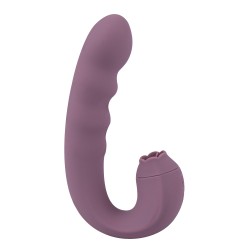 GIGIWABI Nº12 Rotierneder Vibrator mit Klitoris-Zungenstimulator Violett