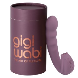 GIGIWABI Nº12 Rotierneder Vibrator mit Klitoris-Zungenstimulator Violett
