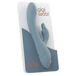 GIGIWABI Nº15 Rabbit-Vibrator mit Tapping-Funktion Blau