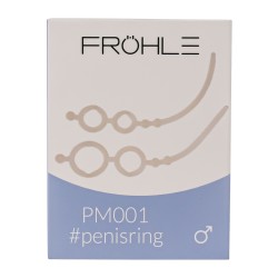 FRÖHLE PM001 Penisring Potenzverstärker 2er-Set Ø 16/21 & 25/30 mm