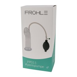 FRÖHLE PP011 Anatomischer Peniszylinder mit Ballpumpe Comfort-Fit Ø 5 cm x 20 cm