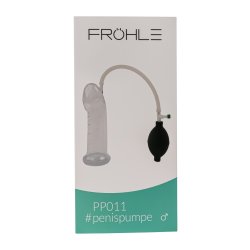 FRÖHLE PP011 Anatomischer Peniszylinder mit Ballpumpe Comfort-Fit Ø 5 cm x 20 cm