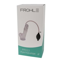 FRÖHLE PP013 Realistischer Peniszylinder mit Ballpumpe L Ø 5 cm x 21 cm