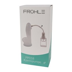 FRÖHLE PP018 Realistischer Peniszylinder mit Kolbengriffpumpe XL Professional Ø 6 cm x 25 cm Transparent