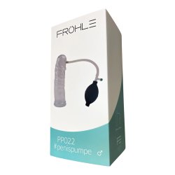 FRÖHLE PP022 Anatomischer Peniszylinder mit Ballpumpe XXL Ø 6,5 cm x 25 cm Glasklar