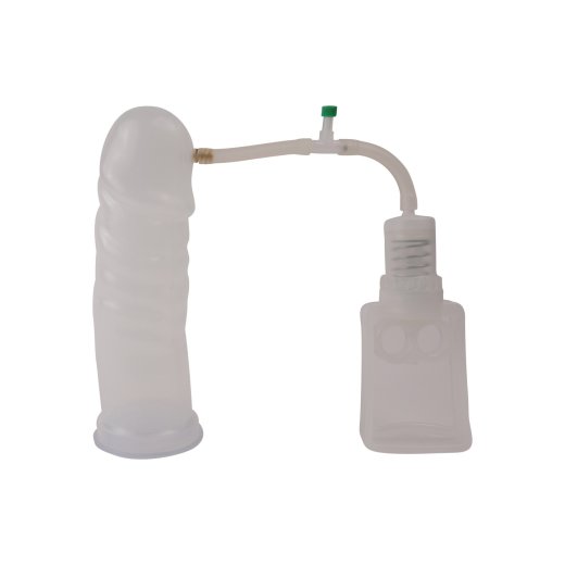 FRÖHLE PP025 Anatomischer Peniszylinder mit Kolbengriffpumpe XXL Professional Ø 6,5 cm x 25 cm Glasklar