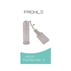 FRÖHLE PP029 Penispumpe Comfort-Fit XL Professional Ø 5,5 cm x 23 cm Glasklar