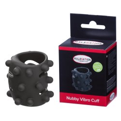 MALESATION Nubby Vibro Cuff Schwarz