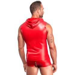 NOIR HANDMADE MEN Ignite Hooded Vest Rot