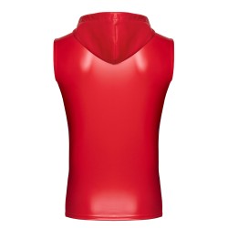 NOIR HANDMADE MEN Ignite Hooded Vest Rot