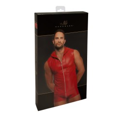 NOIR HANDMADE MEN Ignite Hooded Vest Rot