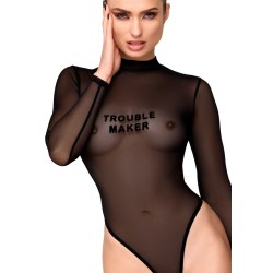 NOIR HANDMADE Trouble Maker Mesh Body Schwarz