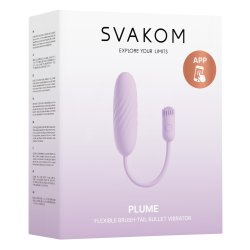 SVAKOM Plume Vibro-Ei Bürstenspitze & App-Steuerung Flieder