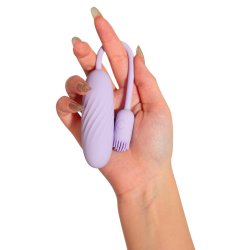 SVAKOM Plume Vibro-Ei Bürstenspitze & App-Steuerung Flieder