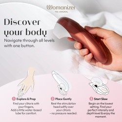 WOMANIZER Pro Druckwellen-Stimulator Rot