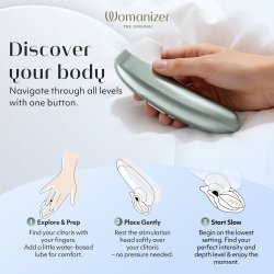 WOMANIZER Pro Druckwellen-Stimulator Salbeigrün