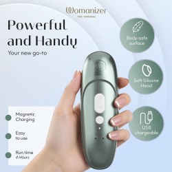 WOMANIZER Pro Druckwellen-Stimulator Salbeigrün