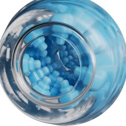 THE HANDY Innenstruktur Mod Core Sleeve Transparent/Blau
