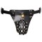ZADO Keuschheits-String aus Leder One Size Schwarz