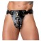 ZADO Keuschheits-String aus Leder One Size Schwarz