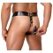 ZADO Keuschheits-String aus Leder One Size Schwarz