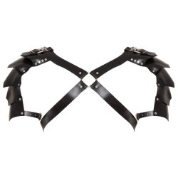 ZADO Leder-Brustharness mit Schulterpanzer One Size Schwarz