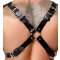 ZADO Leder-Brustharness mit Schulterpanzer One Size Schwarz