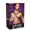 ZADO Leder-Brustharness mit Schulterpanzer One Size Schwarz