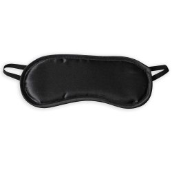 SECRET PLAY Augenmaske aus Satin Schwarz