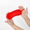 SECRET PLAY Augenmaske aus Satin Rot