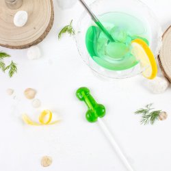 SECRET PLAY Jelly Penis Lollipop Caipiriniha 26 g (mit Alkohol)