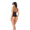 MAPALÉ Etheral Waves Babydoll Schwarz/Crème