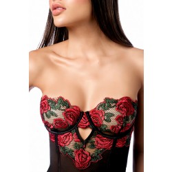 MAPALÉ Two Tone Romance Babydoll Schwarz/Rot