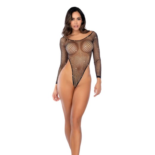 MAPALÉ Bodystocking mit Strass Schwarz O/S