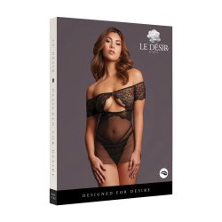 LE DÉSIR Olympia Babydoll Schwarz