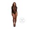 LE DÉSIR Roxy Sexy Leopard Mesh Crotchless Bodysuit Schwarz