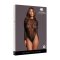 LE DÉSIR Roxy Sexy Leopard Mesh Crotchless Bodysuit Schwarz