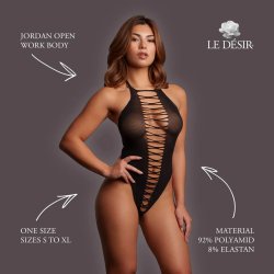 LE DÉSIR Jordan Open Work Body Schwarz