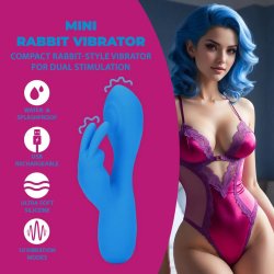 LOVELINE Azure Desire Mini Rabbit Vibrator