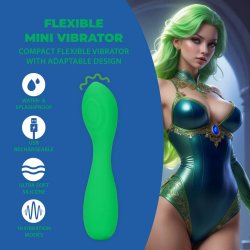 LOVELINE Green Bliss Mini Flexible Vibrator