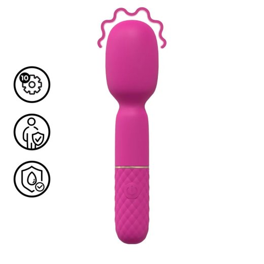 LOVELINE Mini Wand Vibrator Pink
