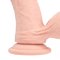 REALRÖCK Gekrümmter Dual Density Dildo mit Vibration 15,0 cm Beige